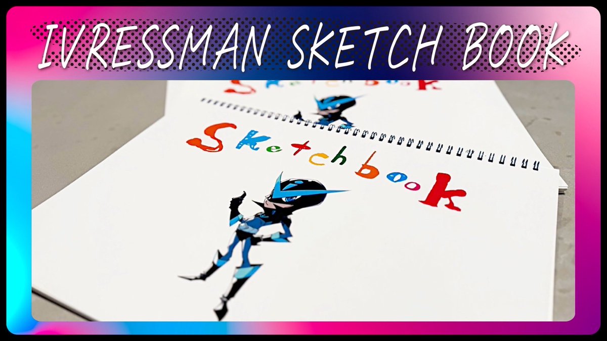 ivressman's tweet image. イヴレスのノベルティである、イヴレスマンスケッチブック。あえて大きなA3にしているのは、仕事での壁打ちや、走り書きで思考を深めるためでもある。社員の子供たちも愛用しているようで、何冊か購入していく人もいるほどひそかに好評なノベルティ。