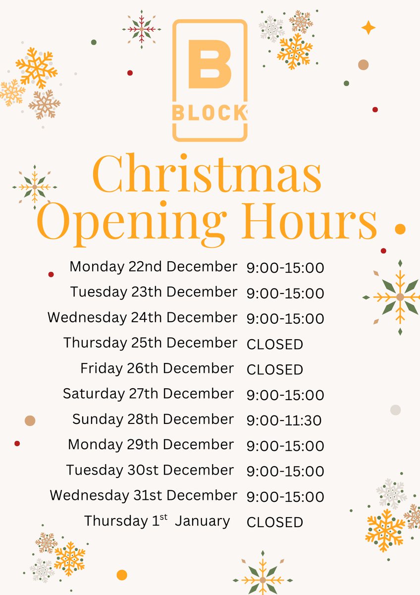 ✨🎄 Our Christmas opening hours are here! 🎄✨

Whether you’re popping in for a cosy coffee, a festive lunch or a long-overdue catch-up, we’re here to make your season delicious.

Check our opening times so you know when you can visit us this festive season.