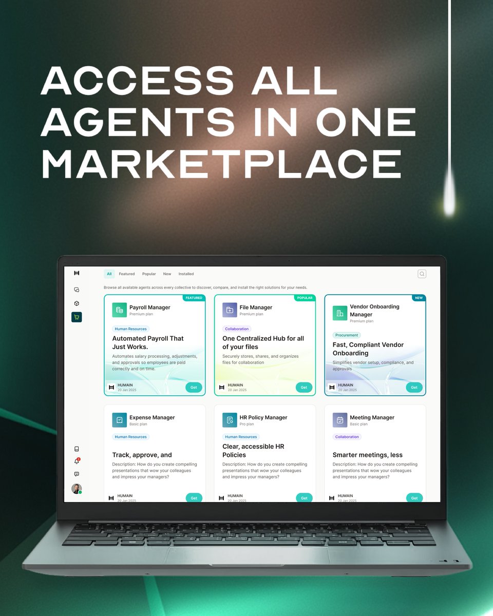 HUMAINAI's tweet image. Complexity is the challenge.
Intelligence is the answer.

Introducing HUMAIN ONE - your intelligent interface for seamless, AI-powered operations.

#HUMAINAI #TheEndOfLimits