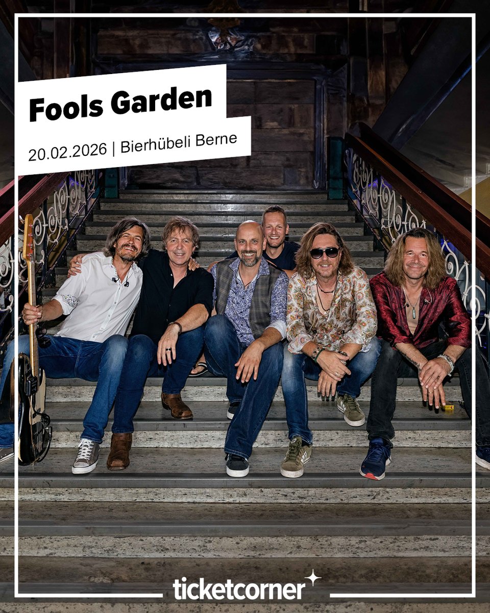 ticketcorner_R's tweet image. 🎸 Les années 90 nous appellent… et elles veulent leur hymne de retour! 🍋 #FoolsGarden en live à Berne, c’est LA chance de revivre &quot;Lemon Tree&quot; en vrai et les 🎫 sont là: brnw.ch/21wXytl ⬅️ #Ticketcorner