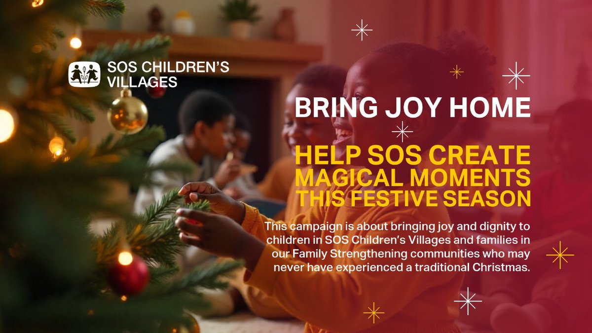 soscv_sa's tweet image. SOS has launched its “Bring Joy Home” Christmas campaign. It is about bringing joy and dignity to children in SOS and families in our FS communities who may never have experienced a traditional Christmas. 
#BringJoyHome sossouthafrica.org.za/shop