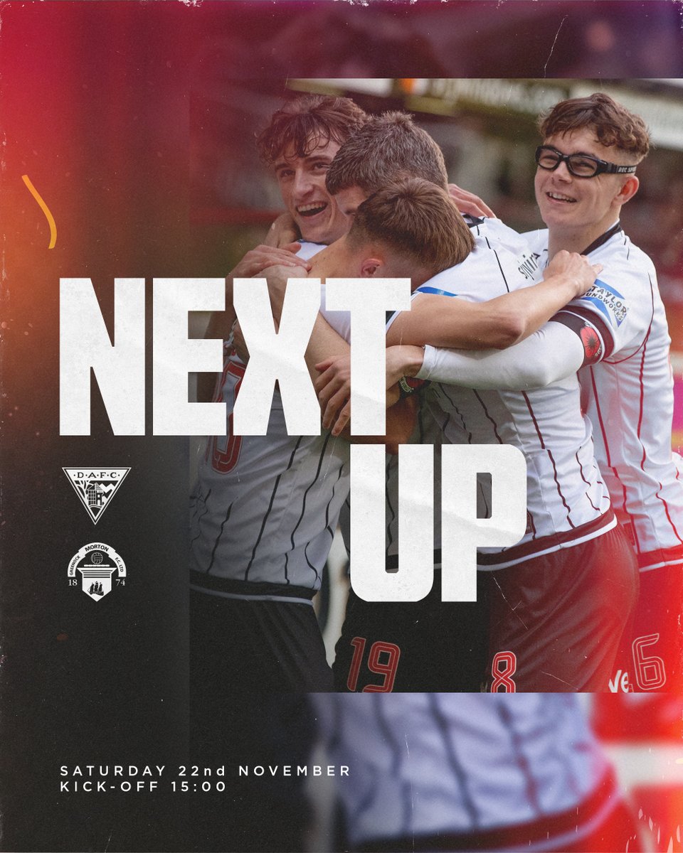 officialdafc's tweet image. Next Up #DAFC take on Greenock Morton at KDM Group East End Park.

🎟️ tinyurl.com/2na8wuur