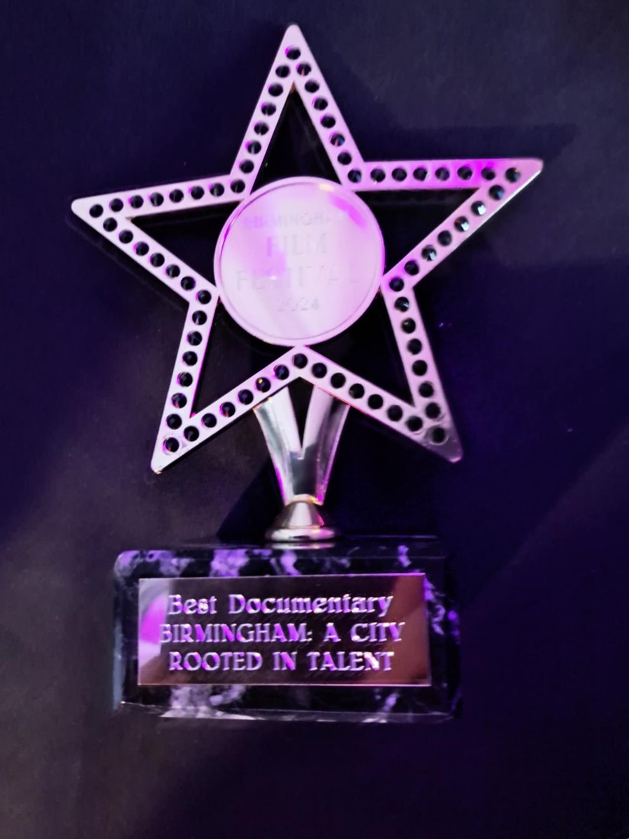 ONE YEAR TODAY! We won #bestdocumentary of 2024. It was surreal! What a moment in time this was. Winning the award for our film: Birmingham A City Rooted in Talent, was so unexpected. it was an unforgettable day! Myself and <a href="/MartinTracey1/">Martin Tracey</a> could not believe it! #festivalwinner
