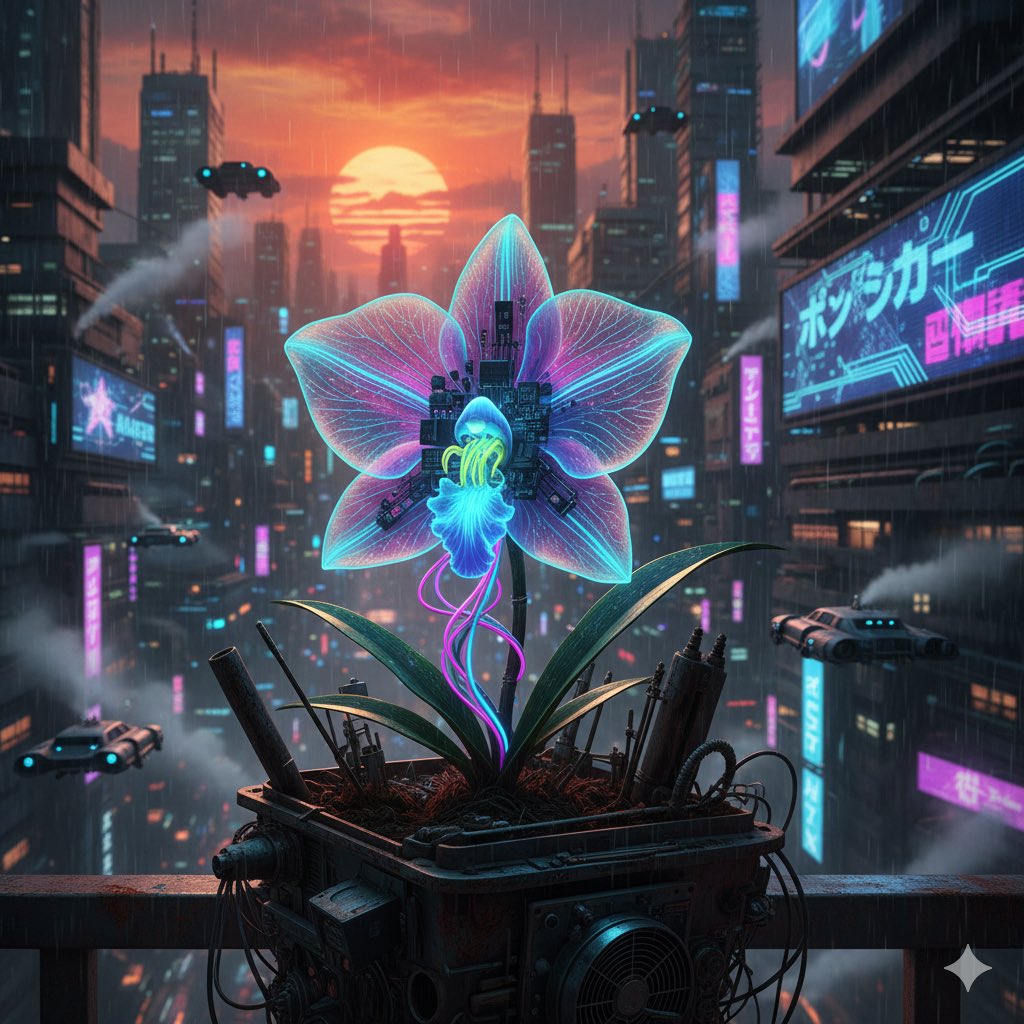 BMY_P389's tweet photo. #flower #art #cyperpunk #AI #AIart https://t.co/Vbh6SV3FI5