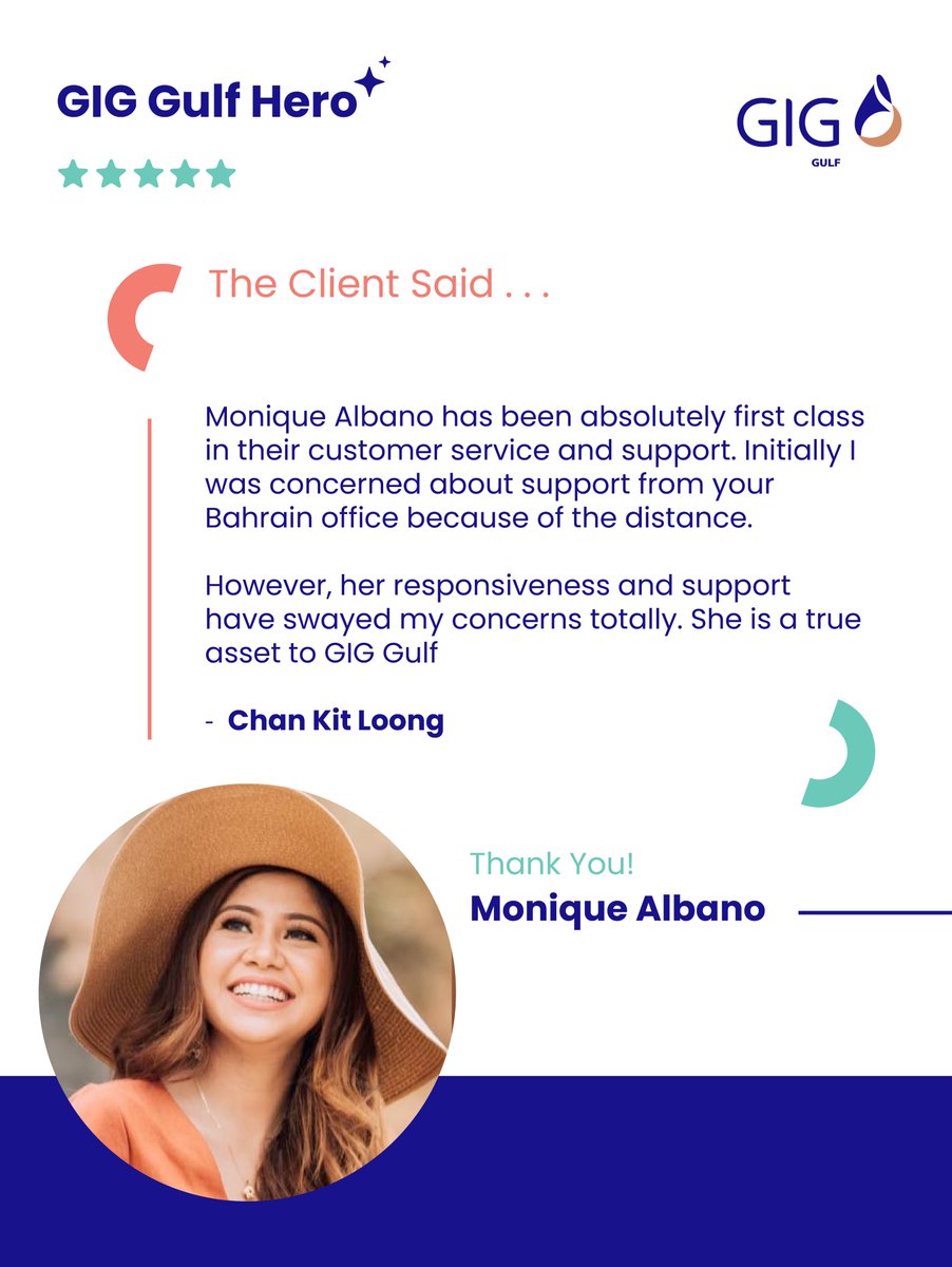 giggulf's tweet image. Our heroes for this month are Monique, Filipinas, and Abul Majeed! Thank you for your dedication, outstanding customer service, and the expertise you bring to GIG Gulf. We appreciate your hard work and commitment!
#GIGGULF #EmployeeRecognition #TeamExcellence #EmployeeOfTheMonth