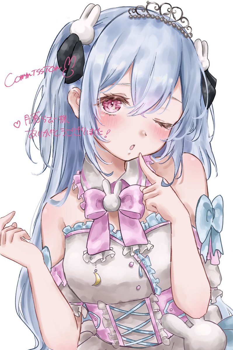 ありがとうございました🙇🏻‍♀️ᥫᩣ
可愛いうさぎさんでした̗̀ ꪔ̤̥ꪔ̤̮ꪔ̤̫ ̖́-

 #Commission   #イラスト