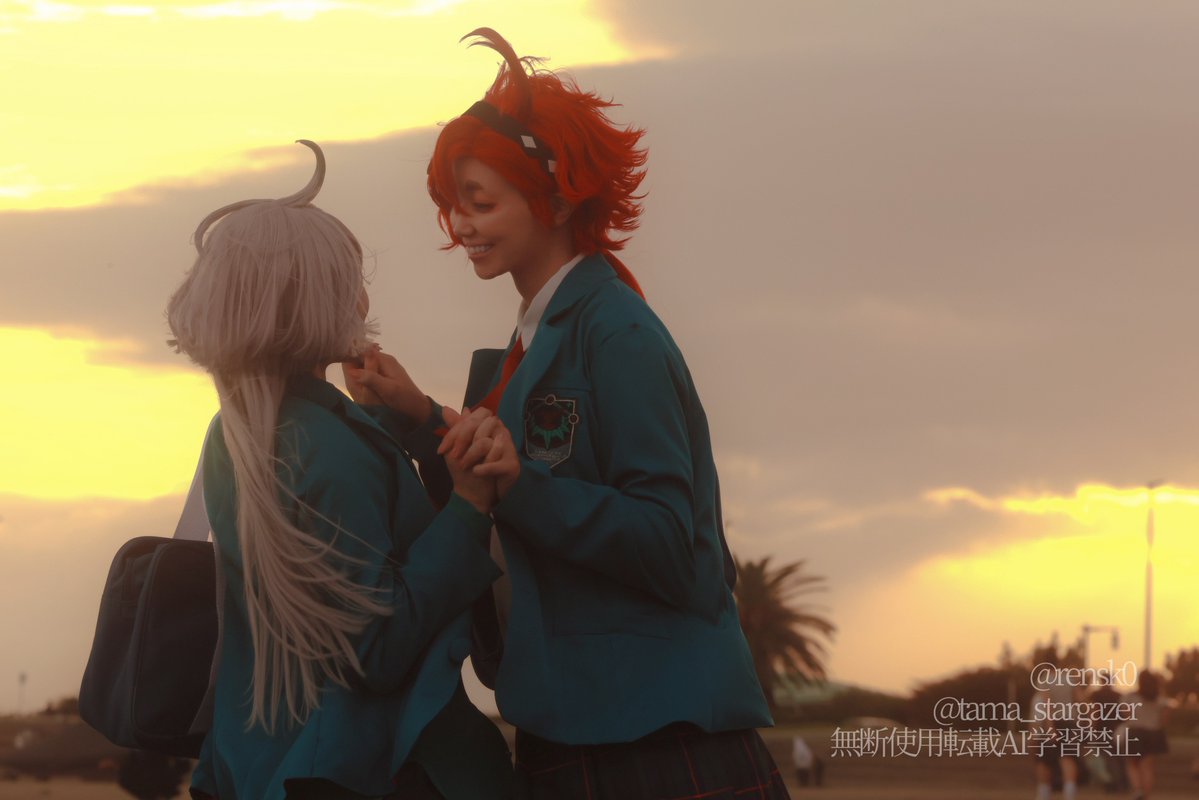 tama_stargazer's tweet image. #青春フロンティア 

あなたの隣は　景色がやさしく見える気がする
“By your side, even the light seems a little softer.”

スレッタ：@rensk0
ミオリネ：珠
Photo：@ash_camera
Event：@cosblues

#スレミオ #水星の魔女 #SuleMio
 #Cosplay