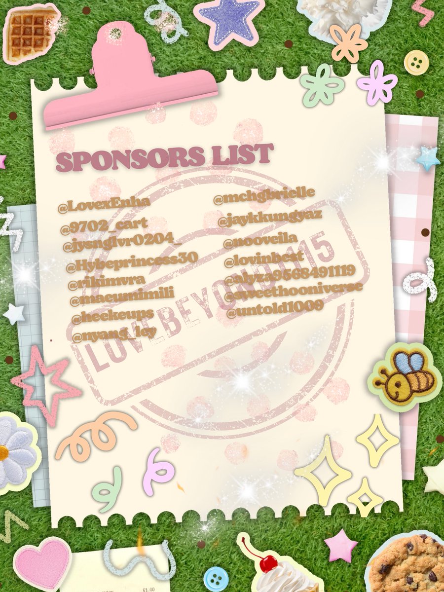 LOVED1130AVE's tweet photo. A WEEK BEFORE THE ENDLESS CONNECTION STARTS 🌟

Here’s the list of our sponsors who successfully secured their slot! 👛

we can’t wait to see you soon.. 💕

#LOVEBEYOND1115 https://t.co/o8zFvzOTzx