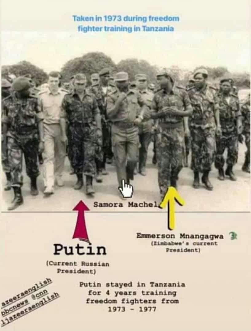 CMukungunugwa's tweet image. Don't underestimate the intelligence of President ED Mnangagwa &amp;amp; Putin! Trained together in Tanzania, Bagamoyo, they're truly the GodFathers Of Intelligence. President ED Mnangagwa, a true veteran of the liberation struggle #IntelligenceMasters