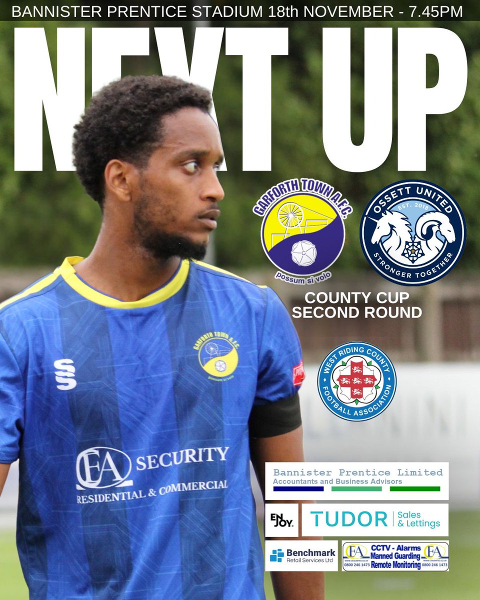 TheGarforthTown's tweet image. 𝙉𝙀𝙓𝙏 𝙐𝙋
Who&apos;s up for some cup action under the lights this Tuesday? 🙋🏻‍♂️

#nonleague #countycup #garforth #garforthtown #leeds #groundhopping #cupfootball