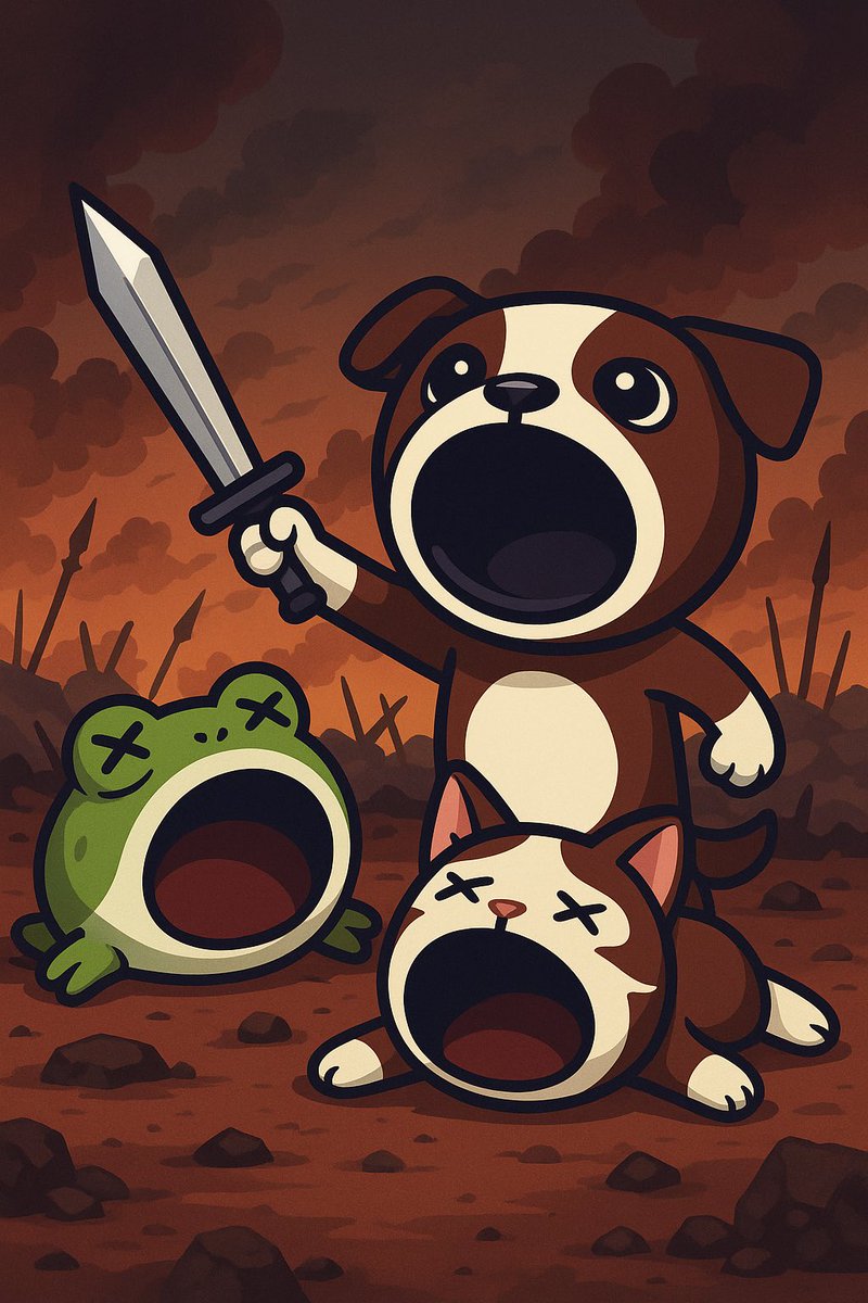 POPDOG_0's tweet image. Only $Popdog stays victorious. 

❌ $Popfrog $Popcat.