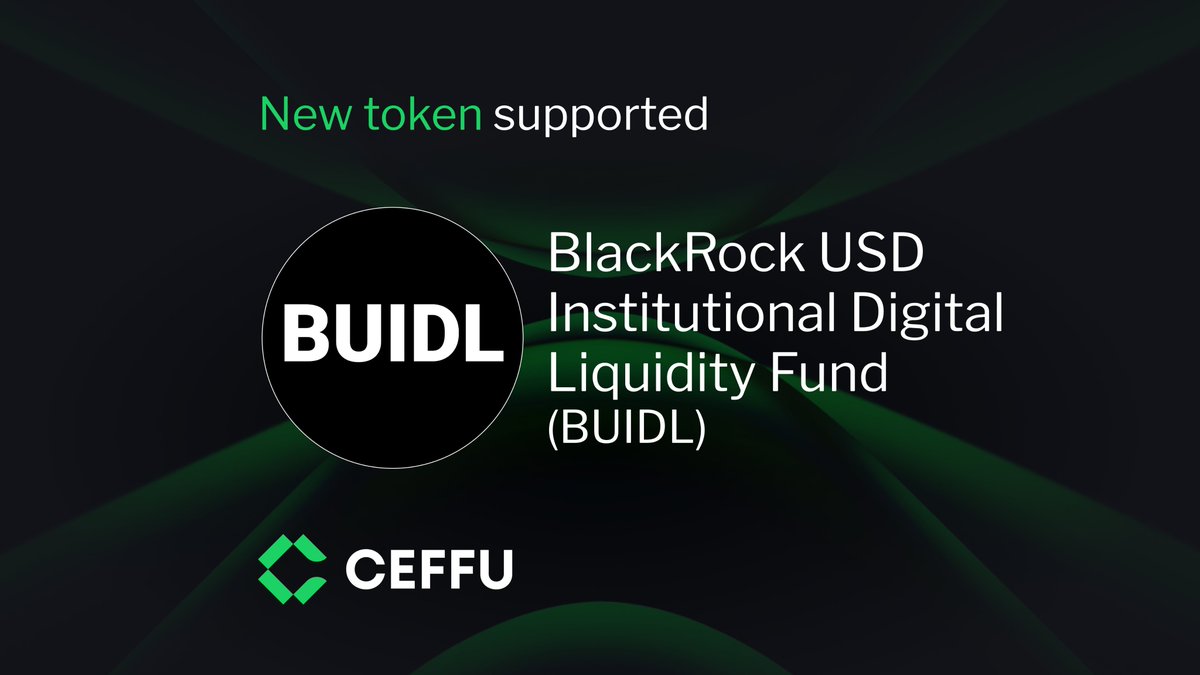 🔄 New Token Now Supported on Ceffu! ✓Just added: $BUIDL from @BlackRock,  tokenized by @Securitize is now available in our Qualified Wallet in  Singapore, Poland and Dubai. View all supported assets:  https://t.co/Xbebs6R6Us #