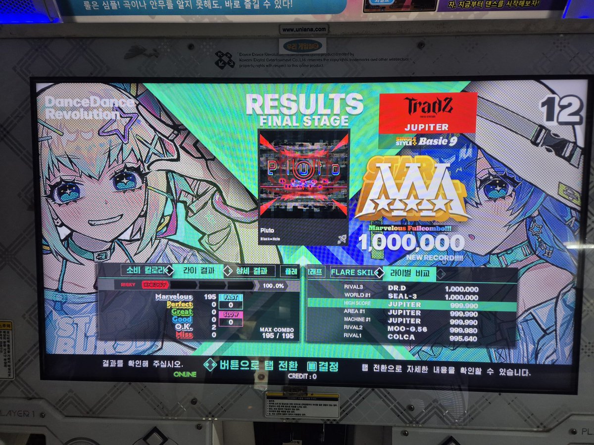 Pluto BASIC MFC !!!!!!!!!!!

드디어 미친 음악 성공했다 ㅠㅠㅠㅠ 😂😂
이제 남은 Lv.9는 단 한개!!!!!

와 진짜 더럽게 고생했네요