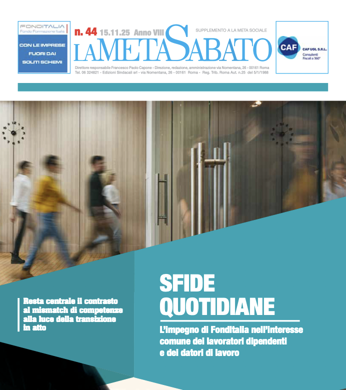 “Sfide quotidiane: l’impegno di FondItalia nell’interesse comune dei lavoratori dipendenti e dei datori di lavoro” è il titolo di copertina dell’ultimo numero de “La Meta del Sabato” uglnews.voxmail.it/rsp/pv8k4a/con…