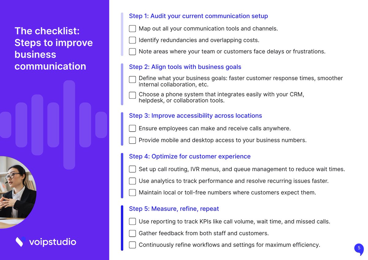 VoIPstudio's tweet image. Want to improve the way your team communicates? 💬 

We’ve created a practical guide to help businesses overcome communication challenges and build a more connected, responsive operation. 

👉 Download the white paper: voipstudio.com/white-papers/s…

#VoIP #BusinessPhone