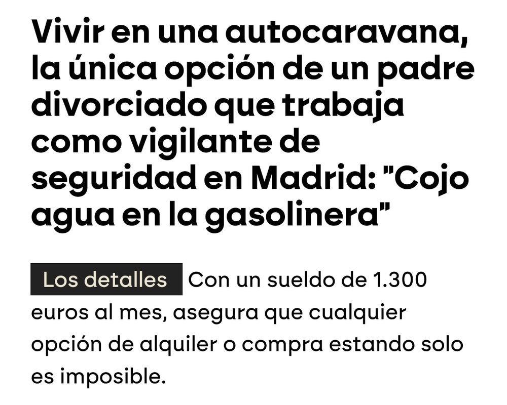 «Ante esta situación, defiende que "hay que poner el suelo libre para que se pueda comprar una vivienda como se podía hacer antiguamente"».

Hegemonía es que las víctimas de la doctrina imperante sean incapaces de salirse del marco y pidan más de lo que ha generado la crisis