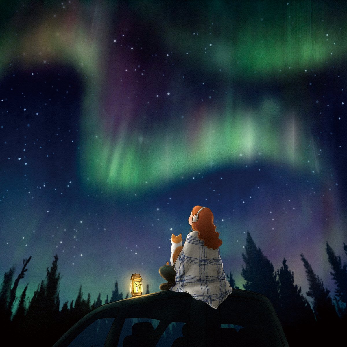 オーロラを見に行こう🌃💫

#illustration #Illustrator #イラストレーター #イラスト #イラスト好きさんと繋がりたい #猫のいる暮らし #猫のいる暮らし