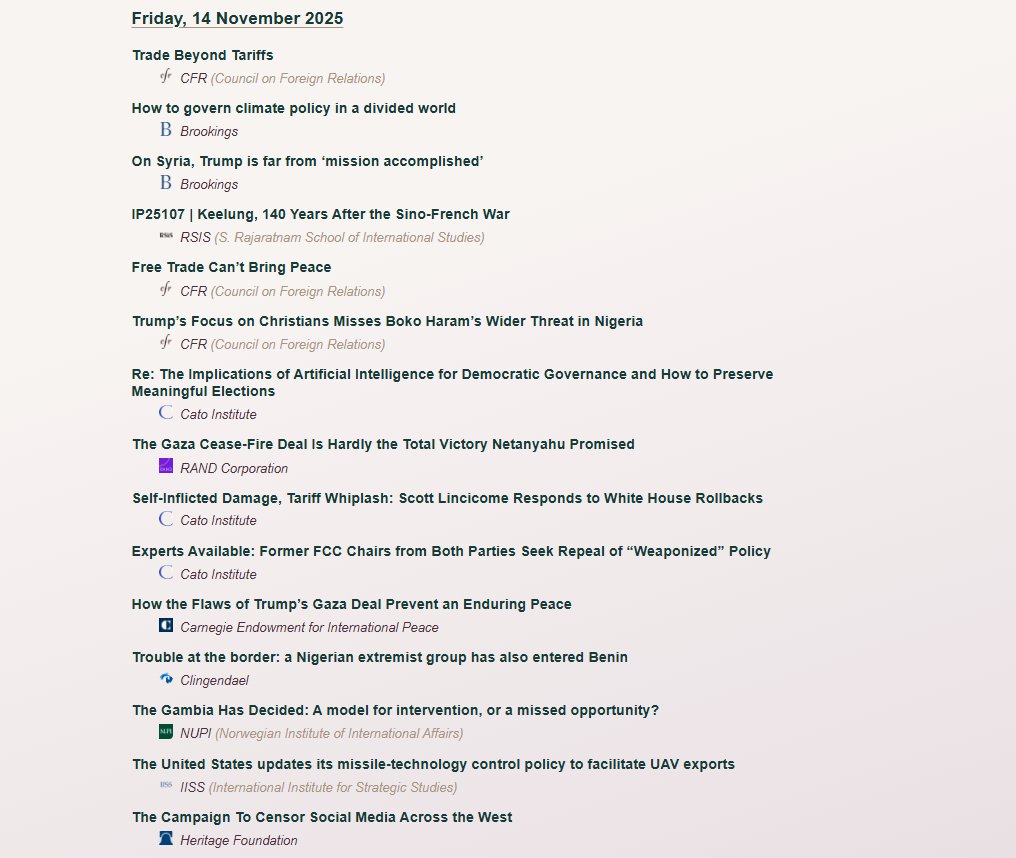 Think Tank Alert tweet media