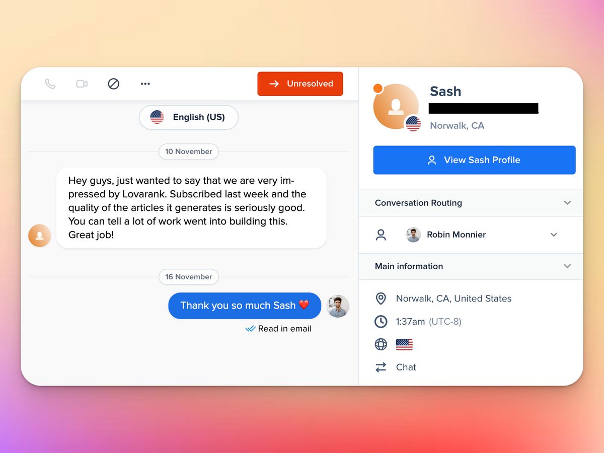 This one made my day!

GO <a href="/lovarank_com/">Lovarank</a> 

#ai #seo #saas #buildinginpublic #indiehackers