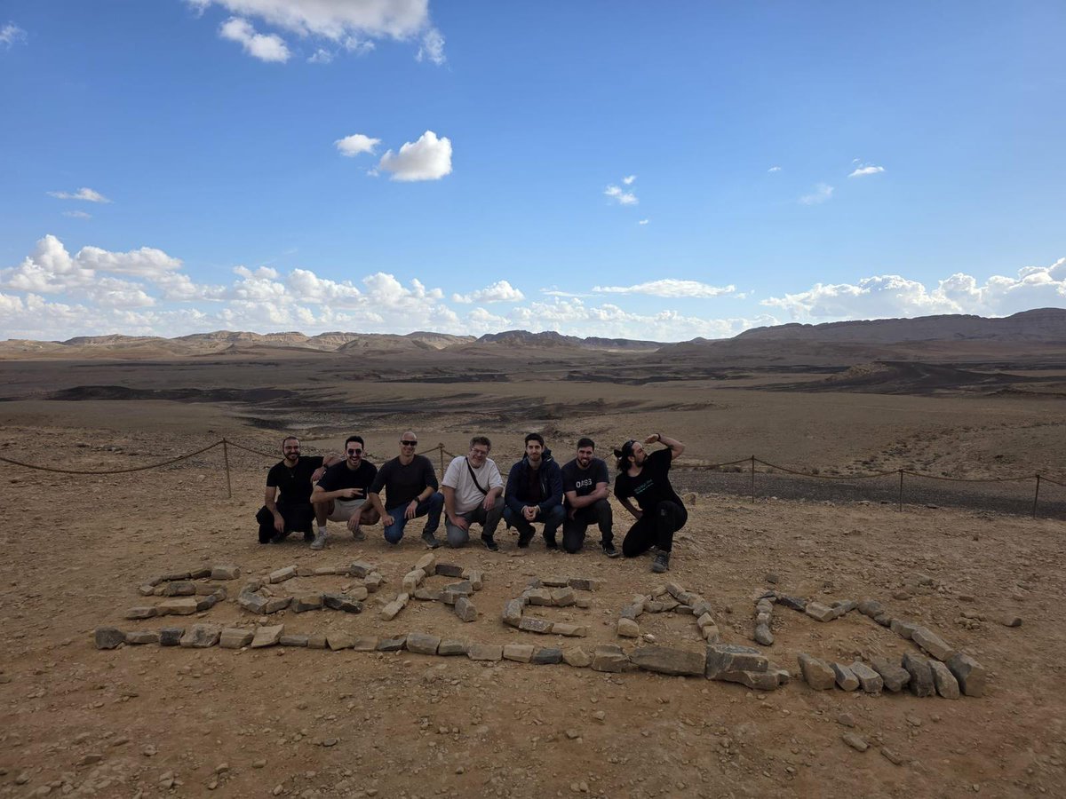 SQreamTech's tweet image. We took SQream&apos;s “AI Factory at Scale” to the desert.
The team built our name out of stones and proved you can run a rock-solid pipeline anywhere.
No GPUs were harmed in the making of this masterpiece.
Ready for what’s next. #AIFactory #SQream