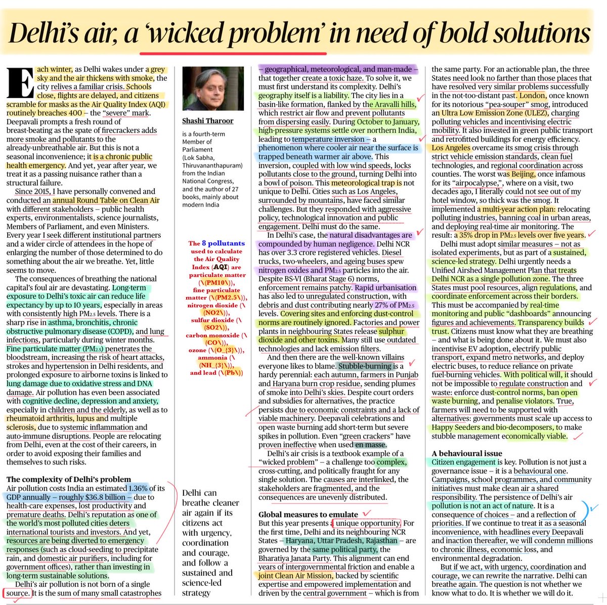 StudyRules12's tweet image. Solution to Complex problem of Delhi by @ShashiTharoor Sir 
#upsc
#Pollution
#Delhi
#ClimateCrisis