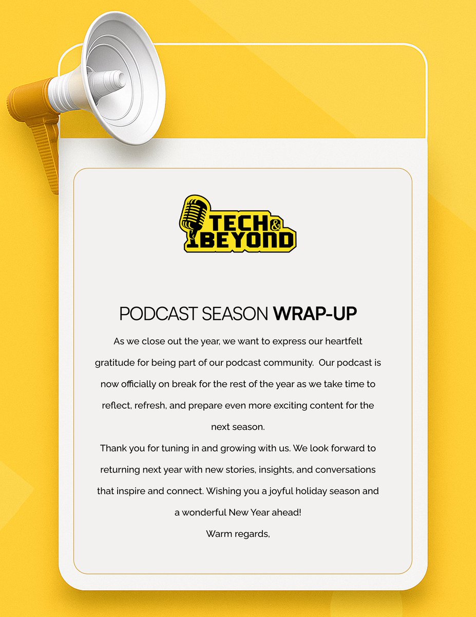 Tech and Beyond | Podcast 🎙️ tweet media