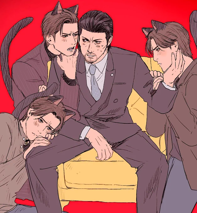 デェミネ6 公式図でみねねこ×3ができる日がくるだなんて……