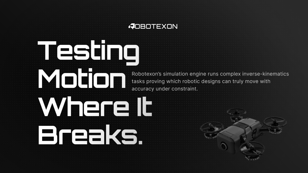 Robotexon's tweet image. Robots don’t fail because of bad hardware, they fail because of untested logic. 🦾

#Robotexon runs thousands of controlled simulations before deployment, exposing flaws invisible in the lab.

From path collisions to timing drifts, we catch what others discover too late.

Real…