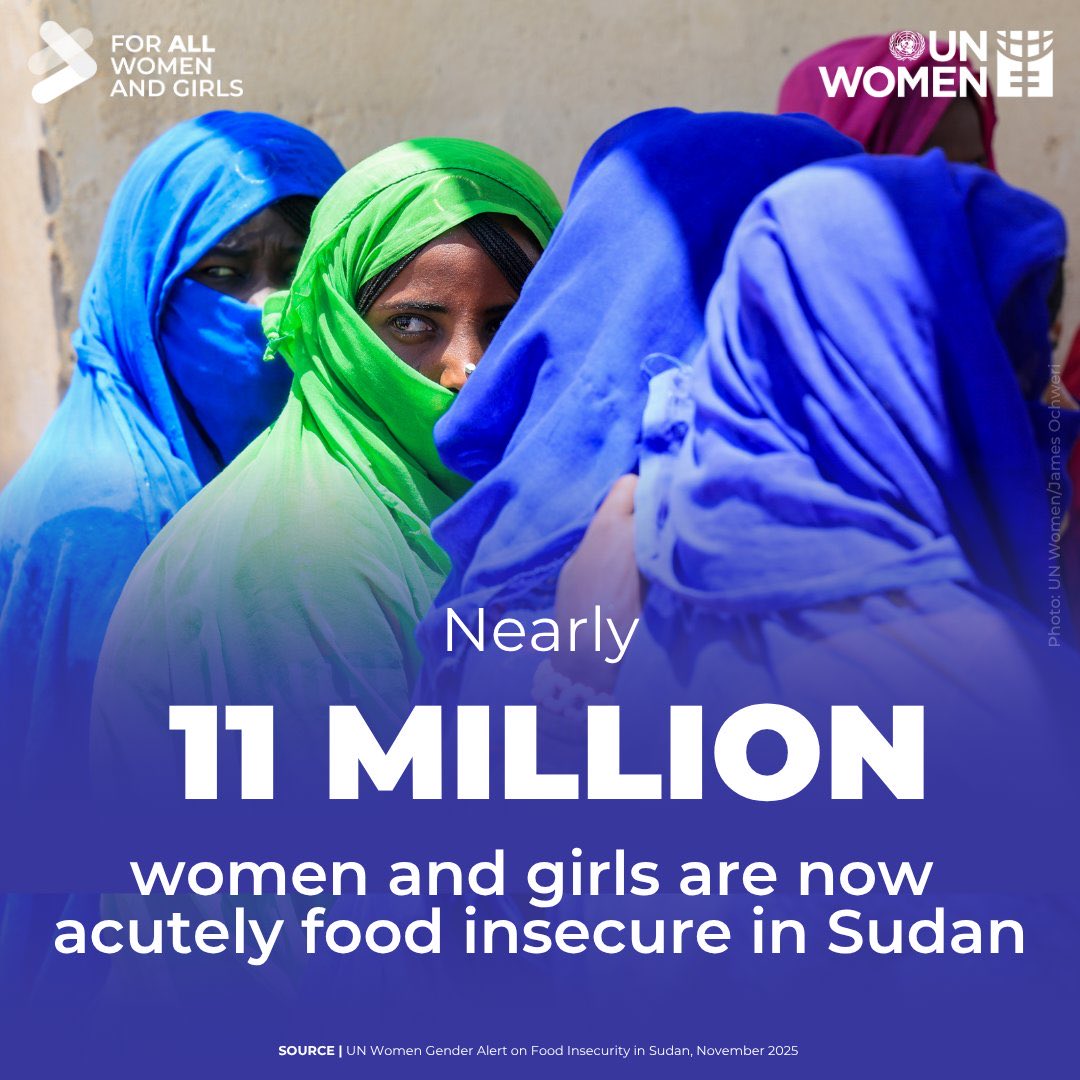 🟣 El simple fet de ser dona a #Sudan és un indicador de la “fam."
La directora regional per a l'Àfrica Oriental i Austral <a href="/UN_Women/">UN Women</a>, 
<a href="/annamutavati/">Anna Mutavati</a> va demanar que es prioritzin les dones i les nenes. 
unwo.men/txVE50Xq7oh