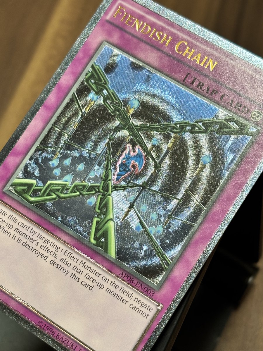 今週のレリ写。今回はデモンズチェーンのEU 版レリーフ。鎖だけ無加工