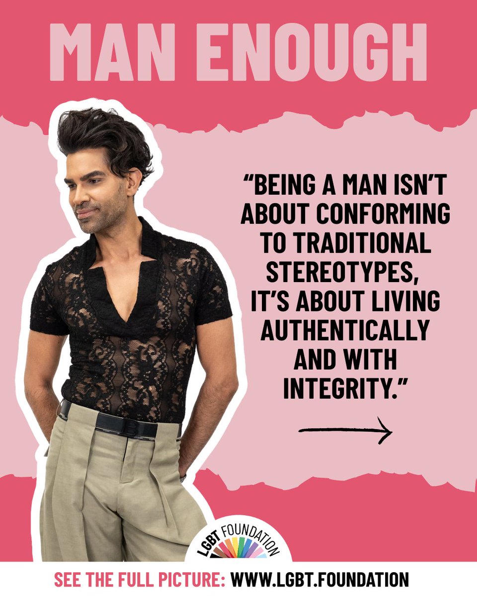 LGBTfdn's tweet photo. MAN ENOUGH to Represent My TRUE Self 🌟 https://t.co/dGftyg45DN

#ManEnoughToBeMe #ManEnough #ToxicMasculinity #PositiveMasculinity #RedefiningMasculinity #MentalHealthMatters #BreakTheStigma#QueerPride #ManchesterLGBTQ #LondonLGBTQ #LGBTQMen https://t.co/2adOgFWtEG