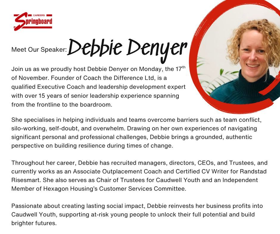If your job search has been messing with your confidence lately…
If you’re tired of the highs, the lows, and the constant, "we’ve gone with another candidate" emails… If you’ve wondered, How much more of this can I take? Join us tonight

Register here:  careersspringboard.org.uk/register/
