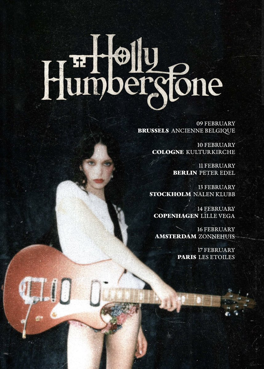 HolHumberstone's tweet image. Europe I’m gonna be coming back in Feb to play some stripped back, intimate shows for you and I’ll be playing lots of the new ones ! See some of you guys there I rlly can’t wait ☆彡