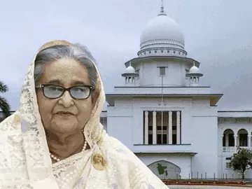 बांग्लादेश की अपदस्थ प्रधानमंत्री शेख हसीना को मौत की सज़ा सुनाई गई है!

बांग्लादेश की अदालत, इंटरनेशनल क्राइम्स ट्रिब्यूनल (ICT), ने अपदस्थ प्रधानमंत्री शेख हसीना को मानवता के खिलाफ अपराध (Crimes Against Humanity) के मामले में दोषी करार देते हुए मौत की सज़ा सुनाई है।