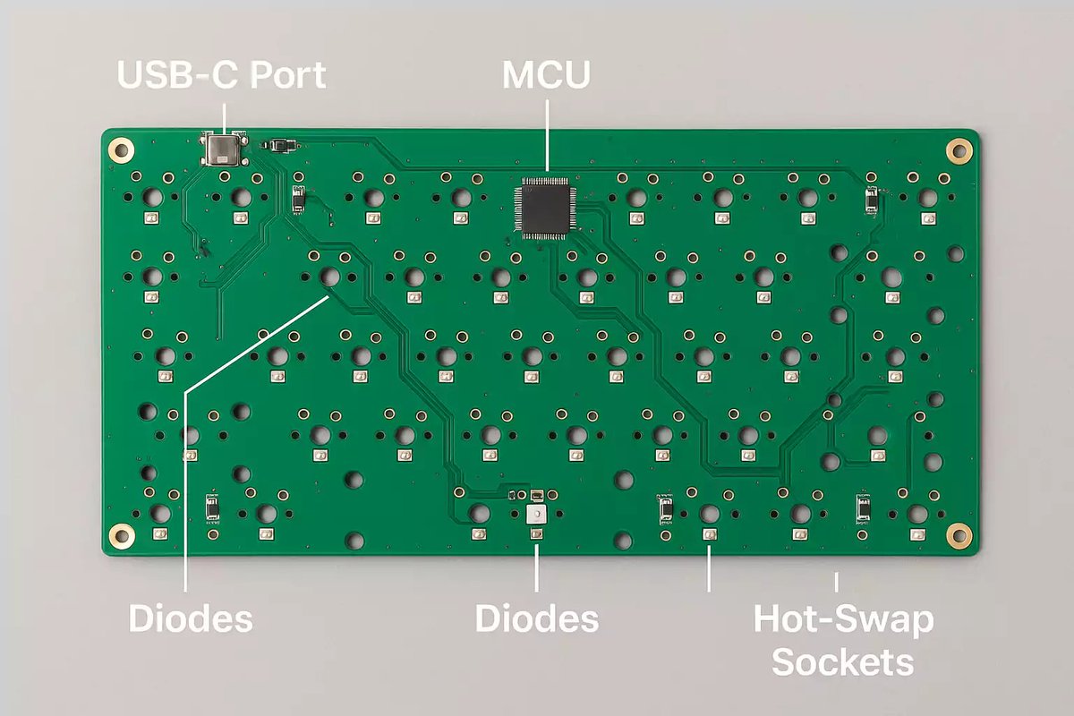 PCBFastTurn's tweet image. Hot-swap or soldered? Layouts, firmware, RGB—your PCB choice shapes the whole board.
→ fastturnpcbs.com/blog/keyboard-…
#KeyboardPCB #MechanicalKeyboard #QMK #VIA
