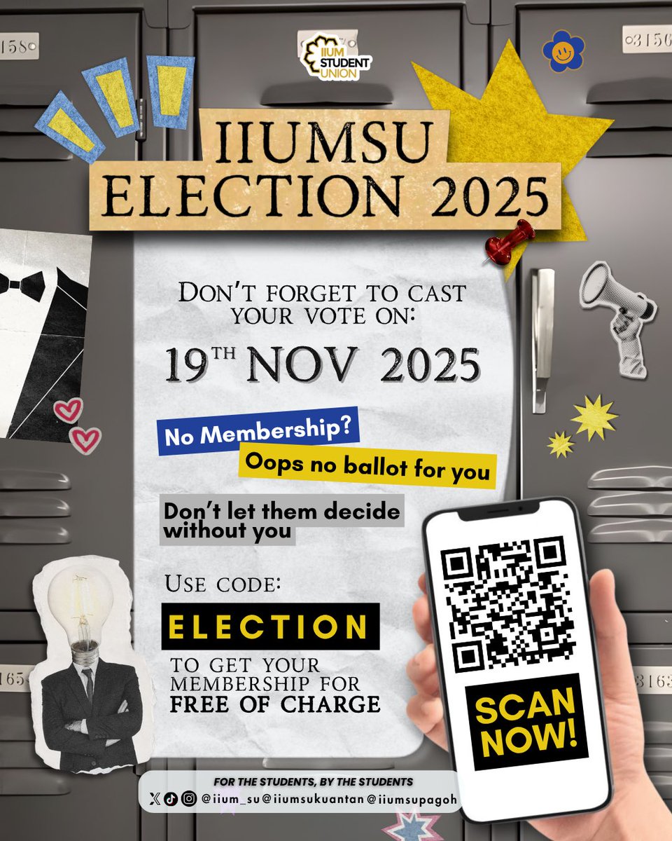 iiumsupagoh's tweet photo. [𝐈𝐈𝐔𝐌𝐒𝐔 𝐄𝐋𝐄𝐂𝐓𝐈𝐎𝐍 𝟐𝟎𝟐𝟓/𝟐𝟎𝟐𝟔: 𝐀 𝐍𝐄𝐖 𝐌𝐀𝐍𝐃𝐀𝐓𝐄]

Assalamualaikum and Ola everyone! https://t.co/WNrAEehh8M