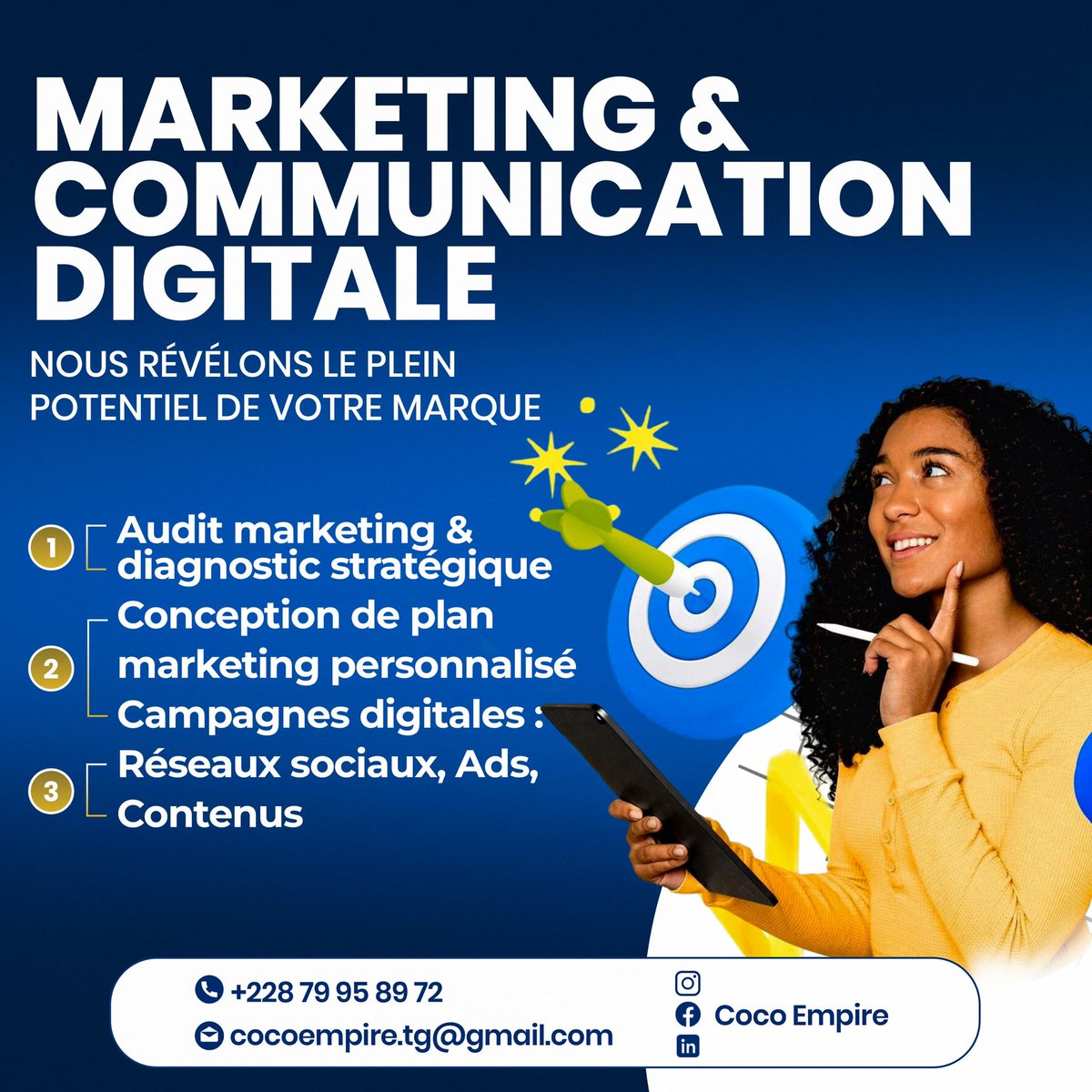 cocoempire023's tweet photo. Chez Coco Empire, nous transformons vos idées en actions stratégiques et vos ambitions en résultats mesurables.

Notre mission : créer de la valeur durable, accélérer votre développement et vous accompagner à chaque étape de votre réussite.

Découvrez nos pôles d’expertise : https://t.co/y6bXJ7D9mw