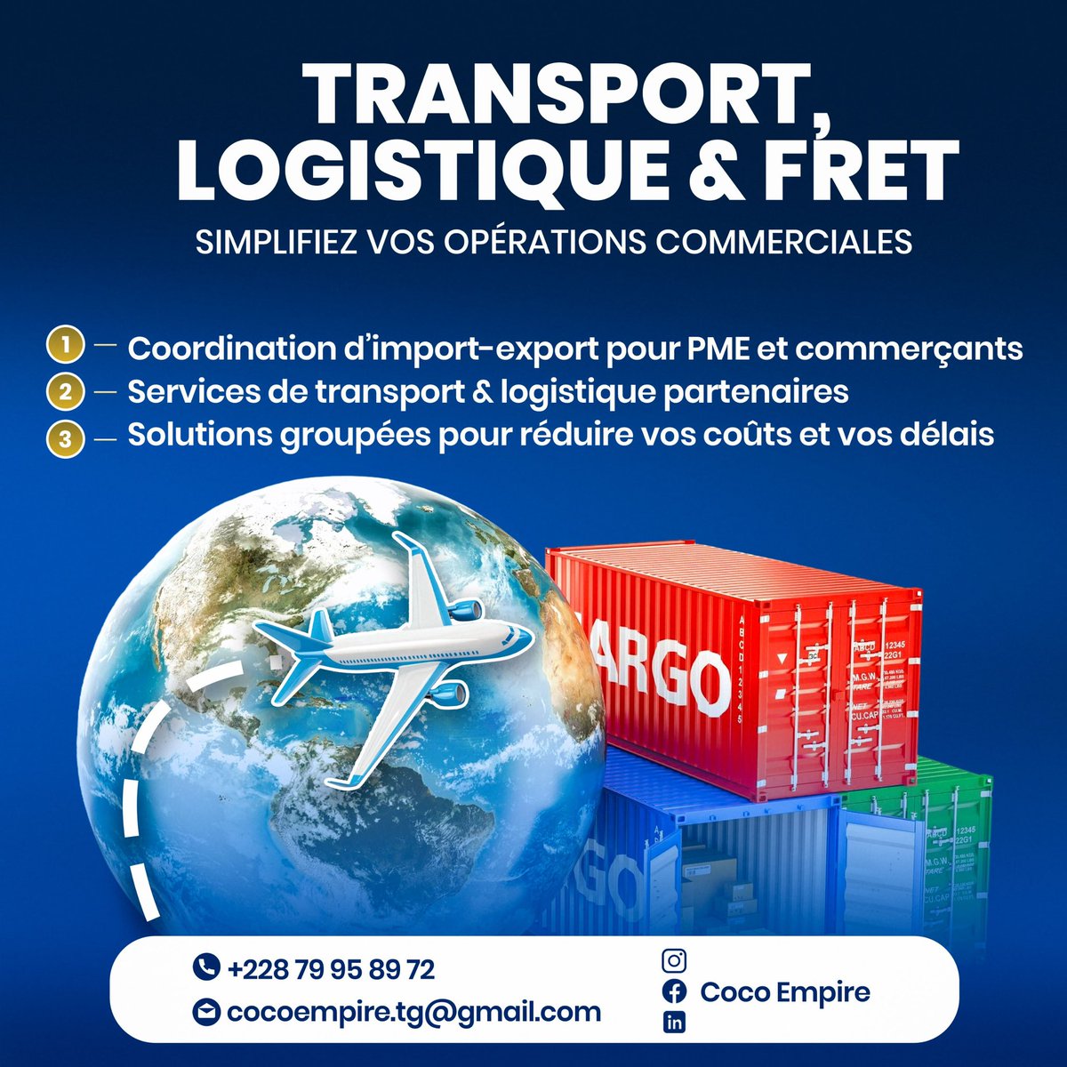 Chez Coco Empire, nous transformons vos idées en actions stratégiques et vos ambitions en résultats mesurables.

Notre mission : créer de la valeur durable, accélérer votre développement et vous accompagner à chaque étape de votre réussite.

Découvrez nos pôles d’expertise :