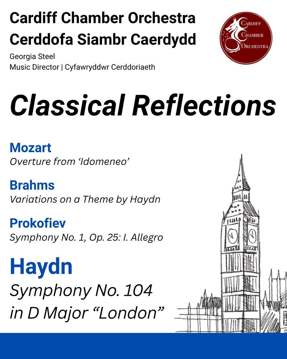 We're only a few weeks away from our concert on the 29th! Get your tickets NOW for what will be an amazing evening classical music. Kick of the festive season with a night of live music!

#music #cardiff #livemusic #musical #musician
