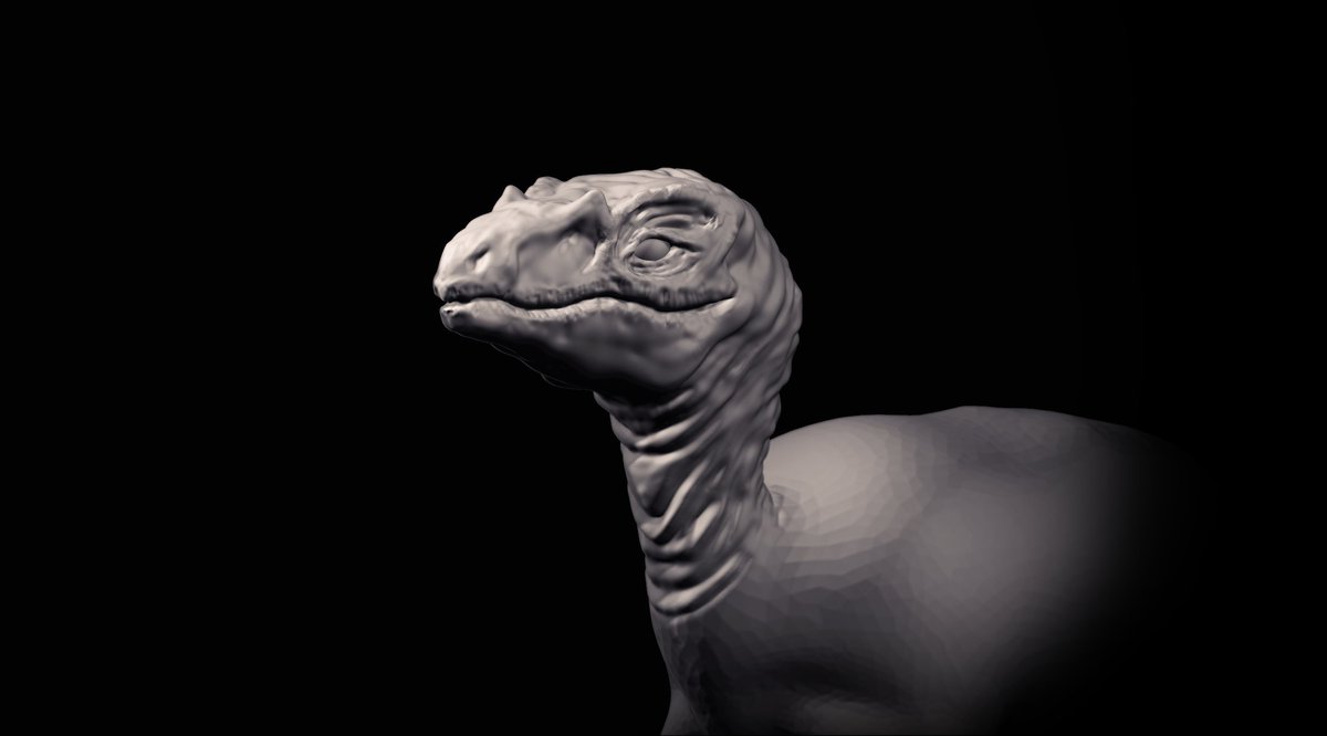 Daiki3dart's tweet image. wip ラプトル　Zbrushに慣れるために作ってます！
#Zbrush #3DCG