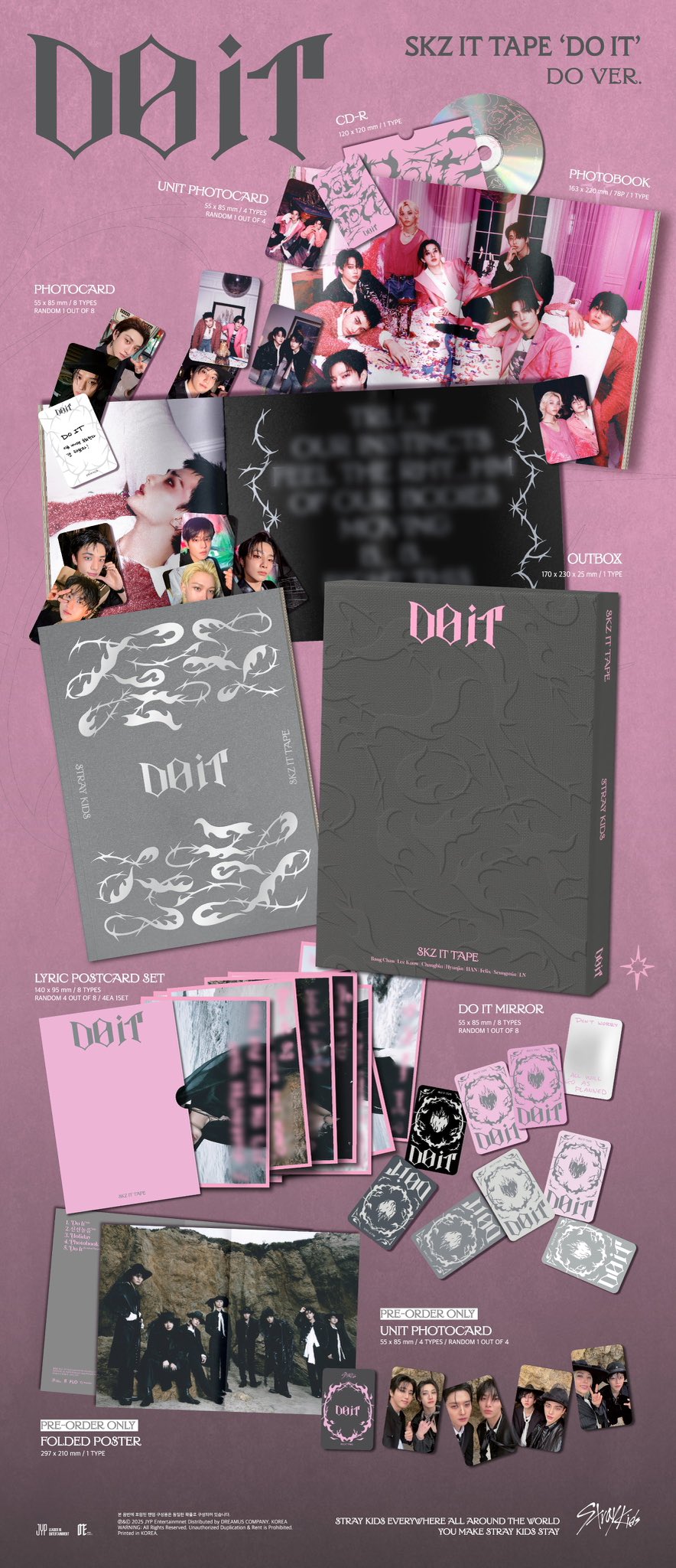 Stray Kids: SKZ It Tape 'Do It' (Do Version) k-pop album 8809954224829