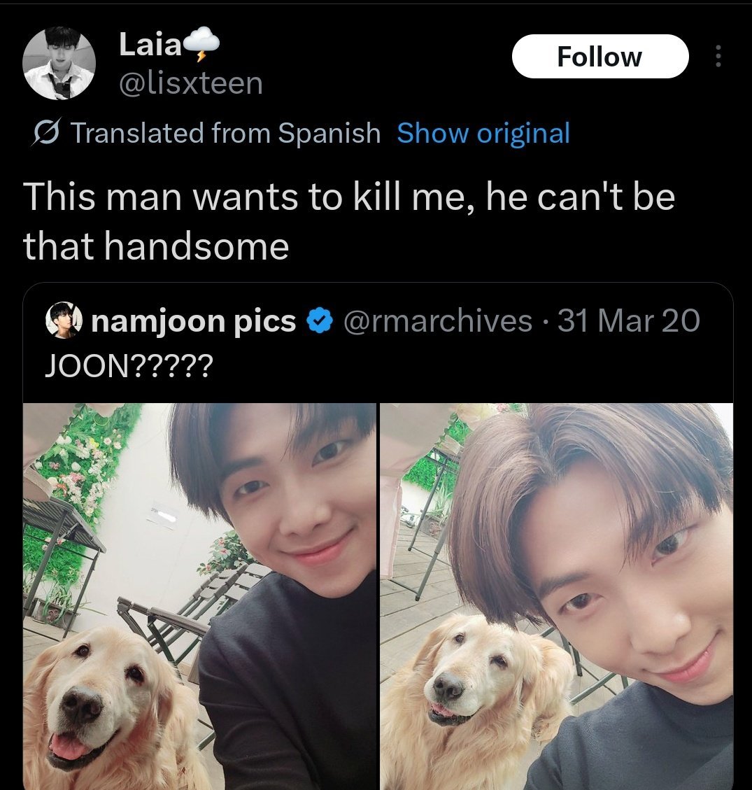 i bet you know that first man isnt namjoon