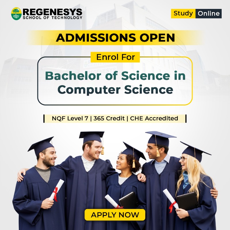 regenesys_edu's tweet photo. ⚡️2026 BSc in Computing Admissions Are Open!
Regenesys is now accepting applications for the upcoming intake for the Bachelor of Science in Computer Science programme.

Apply today and start building your future in tech!