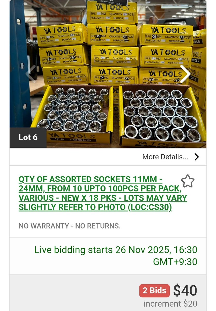 territorycattle's tweet image. Even they&apos;ve lost the 10mm sockets!