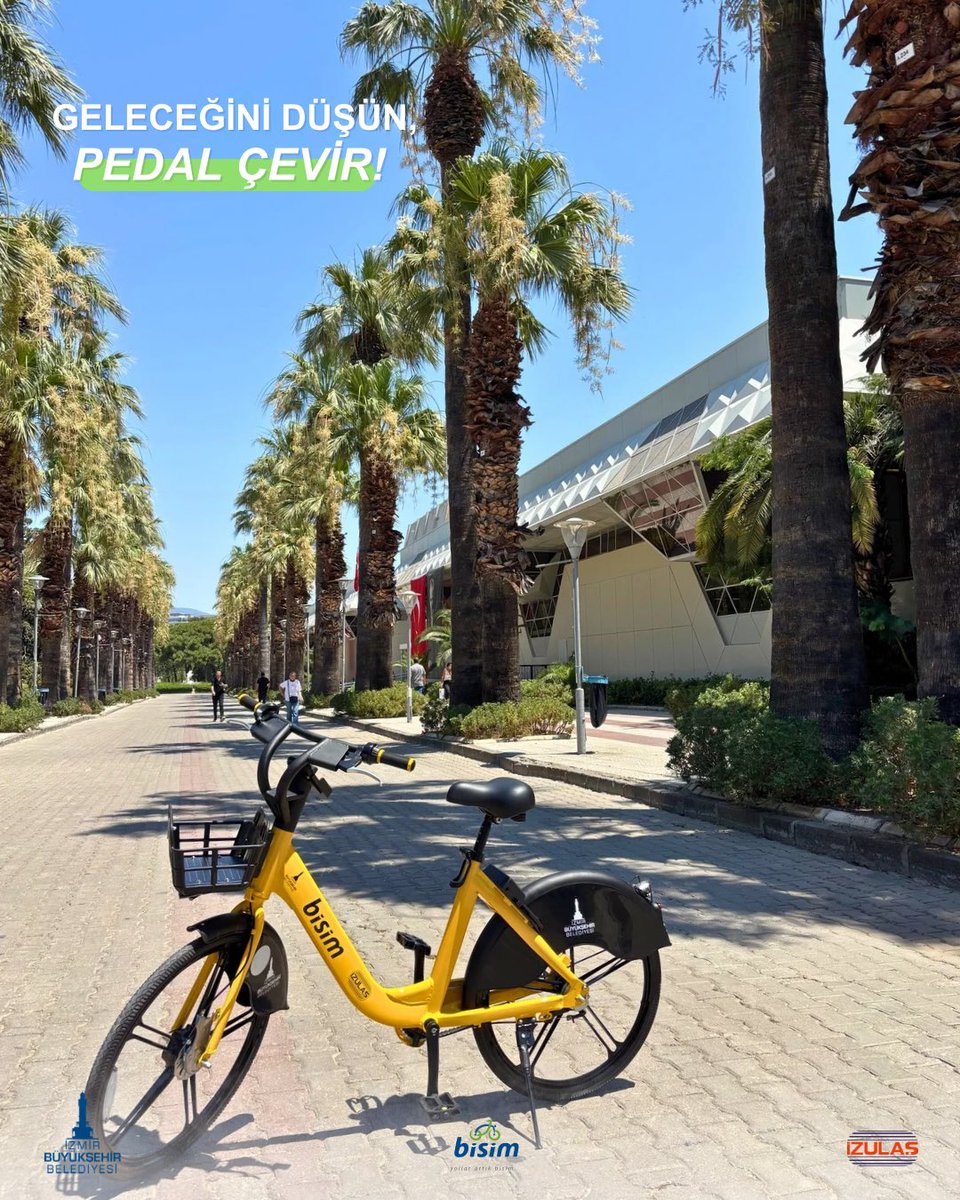 Bugün atılan her pedal, daha sağlıklı bir yaşam ve daha yaşanabilir İzmir demek. Karbon ayak izlerini azaltmak ve daha parlak bir gelecek için sen de pedal çevir. 

Bisim hakkında detaylı bilgiye bisim.com.tr/adresinden ulaşabilirsiniz.
#izmirbüyükşehirbelediyesi #bisim #izulaş