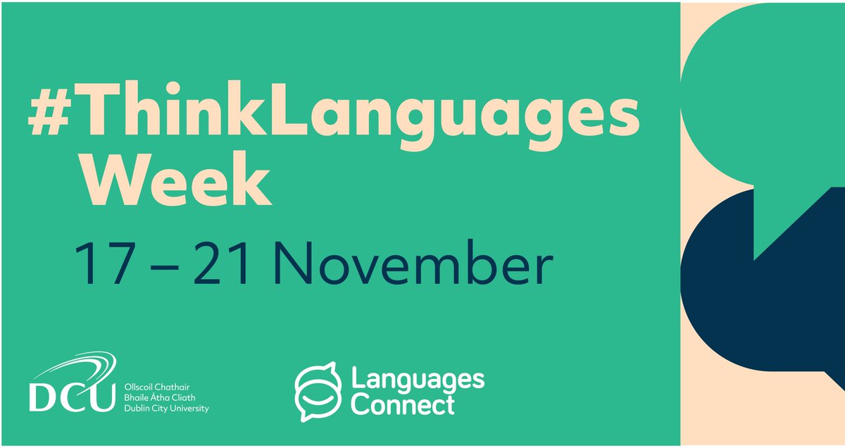 HumanitiesDCU's tweet photo. 🌍To celebrate #ThinkLanguages Week, @DcuSalis has organised an exciting programme of events.

The week will include language tasters in five languages, salsa dancing, kung fu, karaoke, and a range of other cultural activities!

@DCU · @languages_ie https://t.co/ihnFcrHJBC