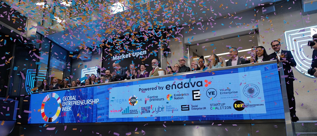 Global Entrepreneurship Week is GO! GO! GO!

In the #UK, we kicked off a week of events by opening the <a href="/LSEGplc/">LSEG</a> markets with support of <a href="/endava/">Endava</a> alongside some of the most important #startup support organisations in the country!

genglobal.org/gew-events/698…

#gew2025 #togetherwebuild