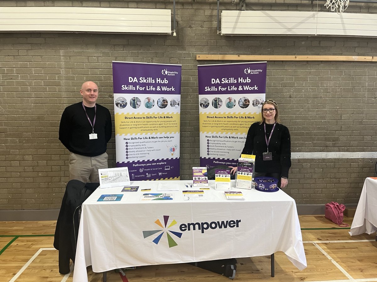 disabilityni's tweet photo. We're quite delighted to be promoting our brand new skills hub at Park School this morning, which will be opening at our head office in January next year!

If you would like to find out more about our skills hub, get in touch with us by emailing daskills@disabilityaction.org! https://t.co/YIVSP7HtNj