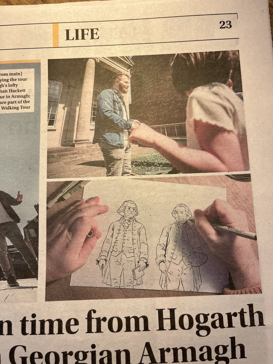 jhackettart's tweet photo. Very pleased to share that I’ve contributed an article to today’s Irish News exploring William Hogarth, Joshua Reynolds, and the rich Georgian heritage of Armagh. https://t.co/x3Si1apeqw