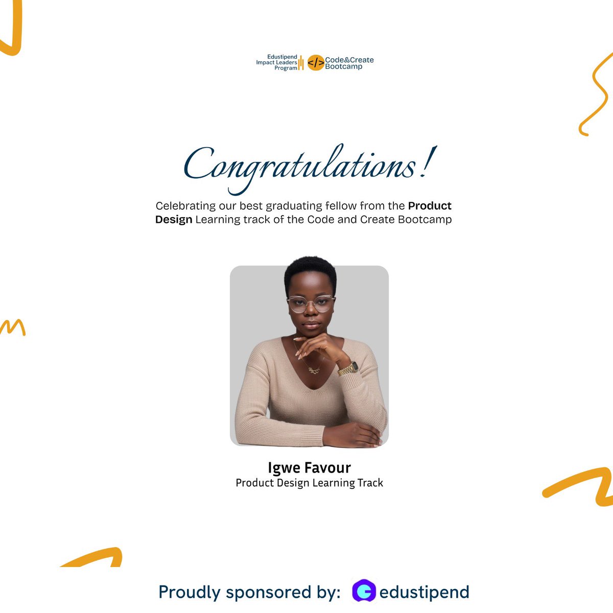 codecreatehq's tweet image. Their dedication, growth, and commitment to learning truly set them apart.💙

We’re proud of how far they’ve come and excited for what they’ll build next.💪

#CodeAndCreateBootcamp #GraduationDay #TopGraduates #EdustipendImpactLeadersProgram #TechTalent #FutureBuilders